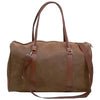 Brown Vegan Leather Carry On Satchel