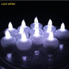 96 pcs Waterproof Led Candle Yellow Floating Candles For Wedding Color velas flutuantes bougie flottante White velas flotantes