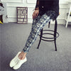 2015 High Quality Women Spring New Leggings Plaid Print Sport Fitness Leggings Guitar Women Casual Leggings Cheap Clothes China