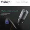 ROCK Original Car Charger Dual USB output 2.1A fast charging Mobile Phone Travle Adapter Cigar Lighter DC 12-24V H21