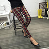 2015 High Quality Women Spring New Leggings Plaid Print Sport Fitness Leggings Guitar Women Casual Leggings Cheap Clothes China