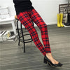 2015 High Quality Women Spring New Leggings Plaid Print Sport Fitness Leggings Guitar Women Casual Leggings Cheap Clothes China