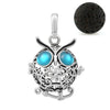 Perched Owl Essential Oil Pendant Necklace